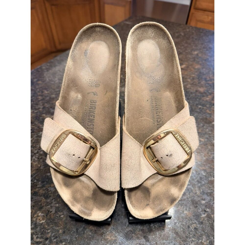 Birkenstock Madrid Big Buckle - Distressed Rose Nubuck - Size 40 (L9/M7)